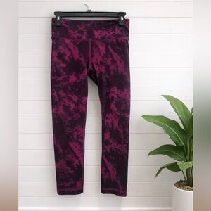✨Lululemon Magenta Tie-Dye Leggings | High Rise Yoga Workout Pants | Small